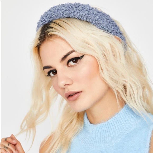 Accessories - Blue Sherpa Fuzzy Headband